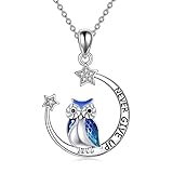 ❤ Die Bedeutung ❤ Die Eulen-Halskette ist das Symbol für Weisheit, Tapferkeit und Adel, Freiheiten, Geheimnisse, Träume, Magie, Dunkelheit, Stille, verborgene Dinge und Gestaltwandel. Wunderbares Geschenk oder perfekt für den Eulenliebhaber, eingraviert das Wort 