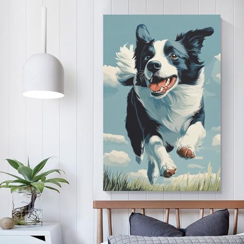Cuadro de Border Collie 50x75cm para transformar paredes vacías y aburridas 5