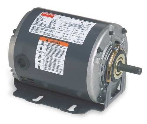 Dayton 6K778 Motor, 1/3 hp, Split PH, 1725 RPM, 115 V, Black
