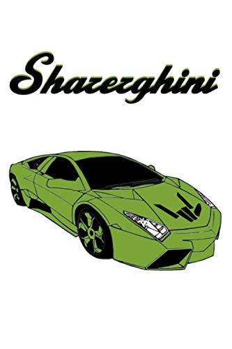 Sharerghini Notebook white cover, sharerghini car notebook, sharer car, sharerghini green notebook