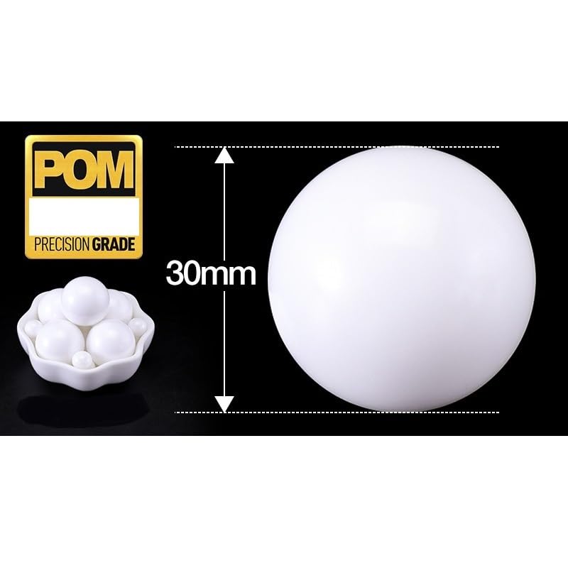 Bearings Balls 1PC POM Plastic Balls 30mm/31.75/32/35/38.1/40/44.45/45/50/50.800mm G5 Precision Bearings Rolling Bead Balls(30.000mm)