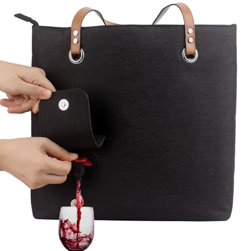Bolsa para vino a prueba de fugas y gran capacidad con pico oculto integrado 5