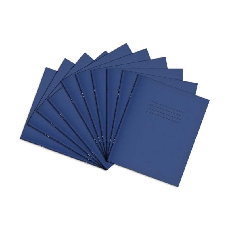 Rhino 8 x 6.5 Exercise Books, 48-Page / 8mm Lined with Margin Paper Notebook, 100-Pack, Writing Book, Office & School Stationery Supplies, Dark Blue โ image 1