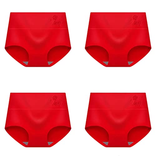 Femmes Full Coverage Briefs 4Pcs pour un Confort Taille Haute au Quotidien