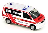 Material: Kunsstoff Rietze 51921 Volkswagen T5 Notarzt ASB KV Wiesbaden 1:87 Neu
