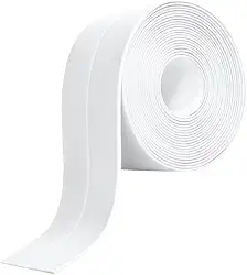 Fita Antiderrapante para Banheiro - Adesivo PVC Multiuso, Vedação Impermeável à Prova D'Água(Branco)