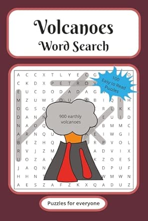 Volcanoes Word Search Puzzle Book: Word Searches with Easy to Read ...