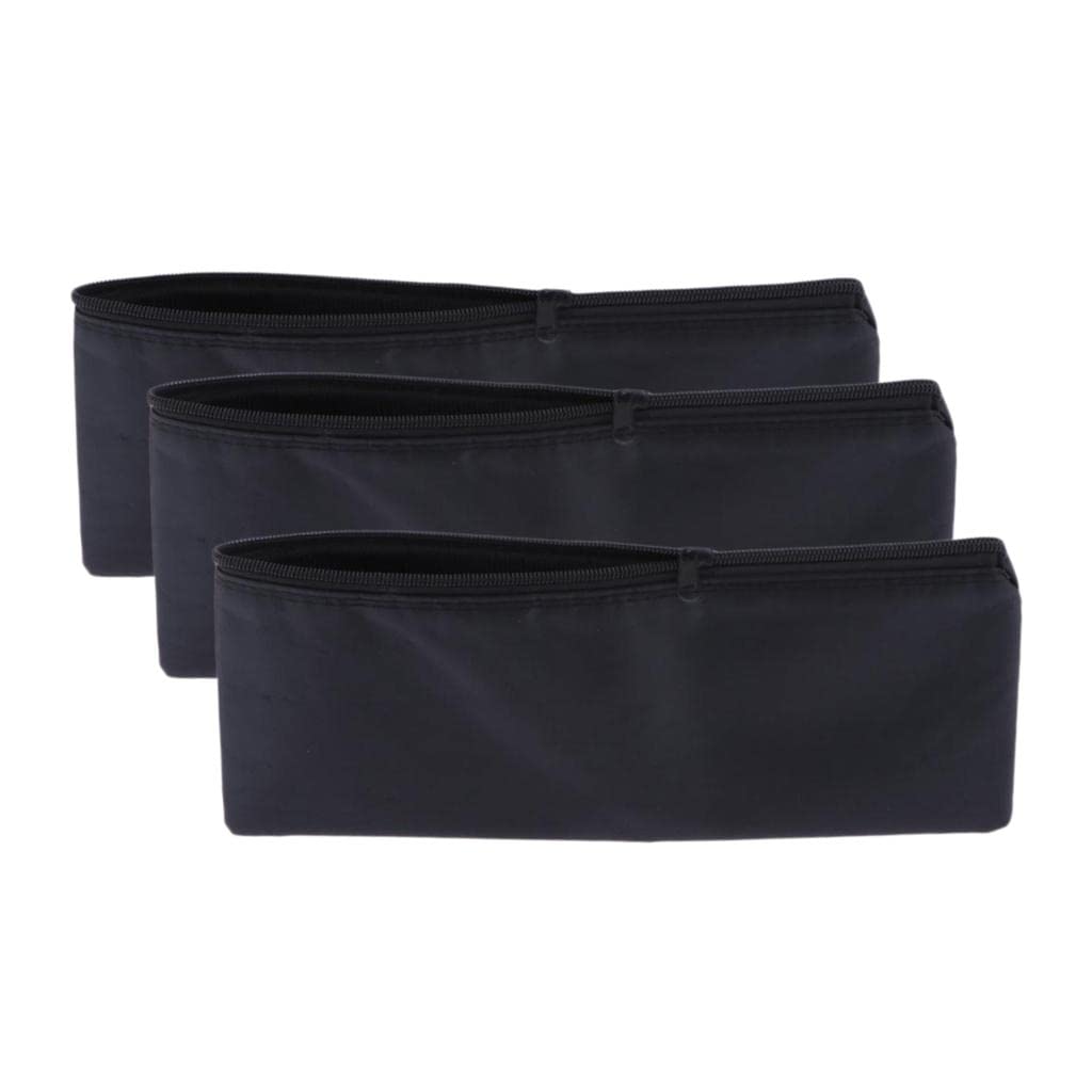 3x Mic Protective Bag Soft Storage Pouch Microphone Zipper Bag Black 31x11cm-picture-21