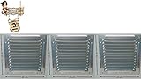 ●Fabricadas en aluminio de 0,5 mm. de espesor y lamas fijas.
