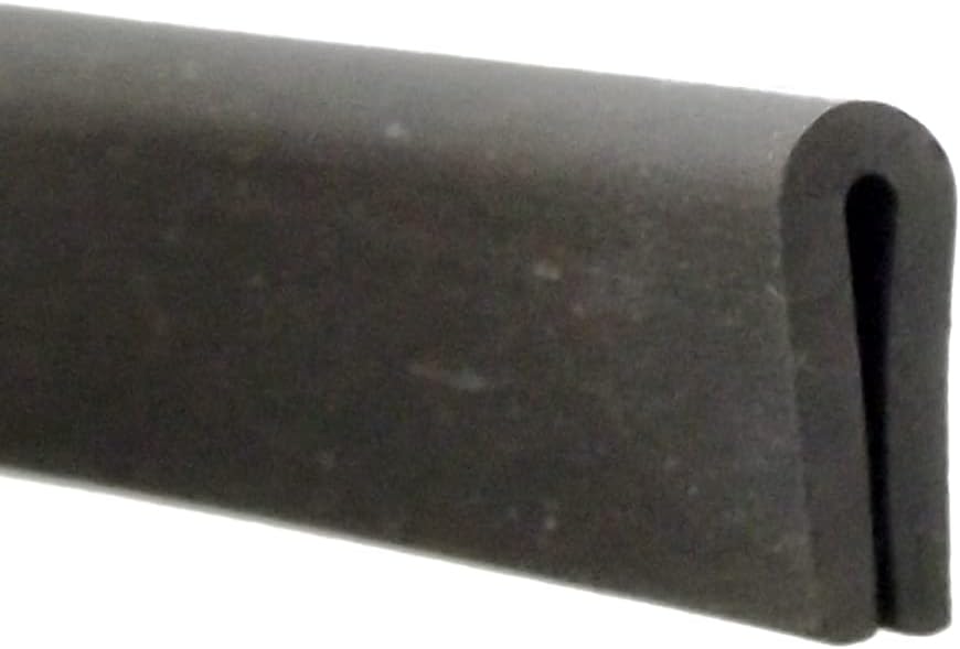 Rubber U-Shape Trim Seal For 1-2mm Edges Priced Per Metre