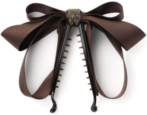 Complex Biz バナナクリップ　スワロフスキーブラウン 販路限定] コンプレックスビズ ノーブルバナナクリップ ブラウン