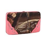 Emperia Women's Wallet/Clutch with Push Button Closure and Rhinestone Embellishments