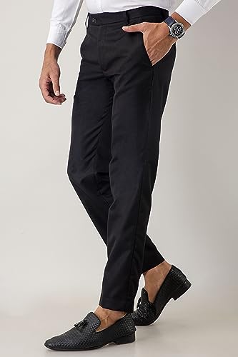Image of VX9 Men's Formal Trousers, Smart Office & Business Wear, Classic Fit