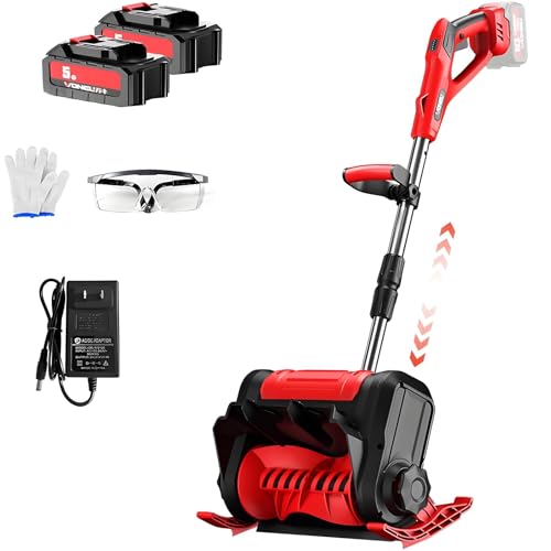 Souffleuse à neige électrique sans fil 12 pouces pour l'allée du jardin