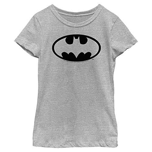 WARNER BROS Batman Basic Logo Outline Girls Short Sleeve Tee Shirt