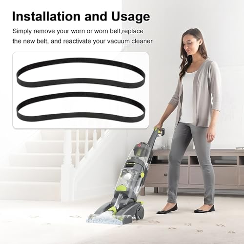 Correas de repuesto arreglan rodillo parado en Hoover Dual Power Max 5