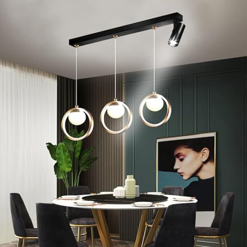 Lampe suspendue LED télécommande intensité variable pour salon