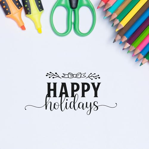 Festive Cheer Script Self-Inking Scrapbook Stamp | Festive Scrapbooking Supplies