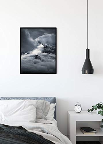 Fotomural de diseño Komar Kunstdruck minimalista negro y blanco 4