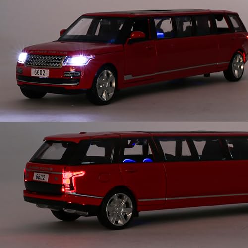 Image of Deuson Ecom Exclusive Alloy 1:32 Long Range Rover Diecast Metal Pull Back Die Cast Car Pullback Toy Car With Openable Doors, Light Music Boys Gifts Toy - Multicolor