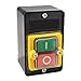 ComPDCVD Bouton de Commutateur de Machine Bouton Poussoir Etanche interrupteur Sécurité 220 V / 380 V 10A ON/OF pour Machines Textiles d'Équipement Mécanique