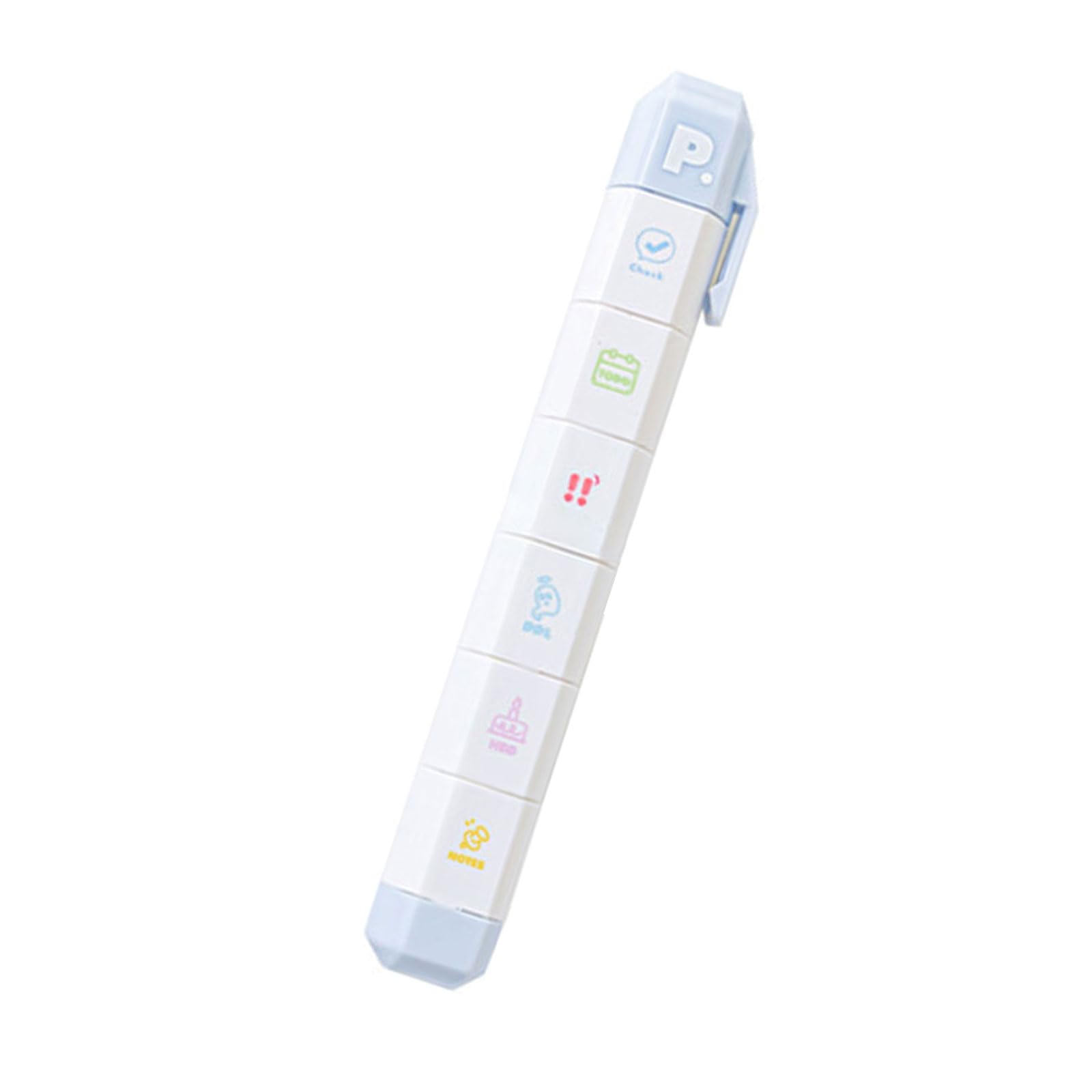 BWANGIAO Multi Pattern Stamp Pen For Journaling Featuring Various Designs Perfect For Diary Scrapbooking And Creative Notes