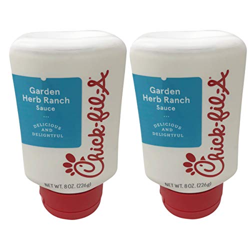 Chick-Fil-A Sauce 8 oz. Squeeze Bottle 2 Pack- Resealable Container for Dipping, Drizzling, and Marinades (Garlic Herb Ranch) Chick-Fil-A Sauce 8 oz. Squeeze Bottle 2 Pack- Resealable Container for Dipping, Drizzling, and Marinades (Garlic Herb Ranch)