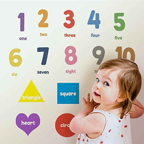 Alphabets Stickers Wall Decals Transparent para Niños miniatura 2