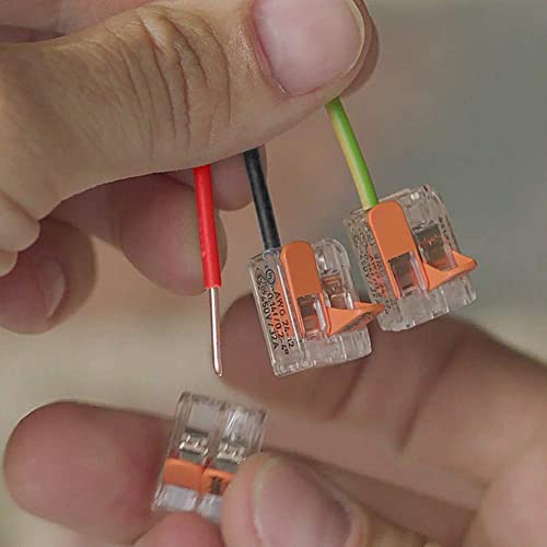 WAGO 221 Lever Nuts 28pc Compact Splicing Wire Connector Assortment with Case | Includes (8X) 221-2401, (8X) 221-412, (8X) 221-413, (4X) 221-415