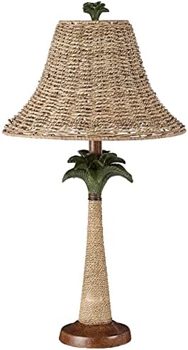 Koehler 37989 25.5 Inch Palm Tree Rattan Table Lamp