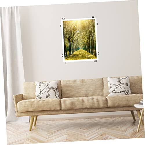 Image of 100pcs L-Shaped Picture Hangers Metal Frame Hanging Hardware for Pictures