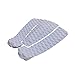 rockible 3X Surfboard Traction Pad Deck Grip Mat Anti Slip Surfing Padding Premium Stomp Foot Pads Board Pads Deck Tail Pads for Funboard Skimboards, White