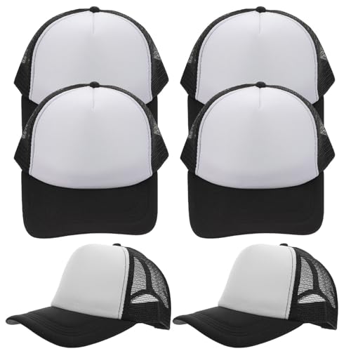 Casquettes de baseball noires dos maille pour le golf et activités de plein air