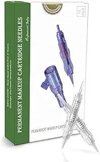 TATELF Tattoo Cartridges Needles - 10pcs Screw Needles 1RL for Permanent Makeup Machine Tattoo Eyebrow Eyeliner Lip Contour