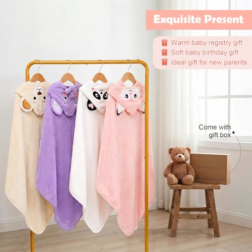 Image of 12 PCS Baby Bath Towels Set, Baby Towels for Infant Newborn Bath Essentials