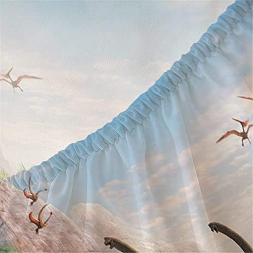 Niuone DINOS01 Dinosaurs Bed Sheets Set Full For Boys 3D Realistic Dinosaur Green Fitted Sheets Set Ancient Dinosaur Theme Kids/Adults/Teens Bedroom Bedding Sheet Set,Full Size thumb #3