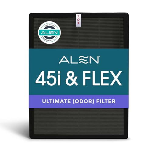 Alen 45i & Flex Replacement Air Filter, Odor, B4-Odor H13 True HEPA + Carbon Catalyst Filter for BreatheSmart 45i & Flex Air Purifier - Captures Dust + Pet Dander & Household Odors