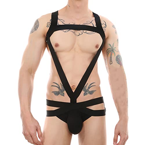 Men's Sissy Lingerie for Sex Naughty Slutty Body Harness Jockstrap Cut Out Bondage Panties Strappy Bodysuit Underwear2