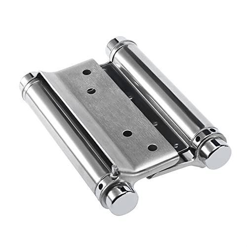 Charnière double action acier inoxydable durable dorée x2