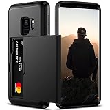 Nvollnoe for Samsung S9 Case with Card Holder 5.8 inch Dual Layer Heavy Duty Protective Galaxy S9 Ca