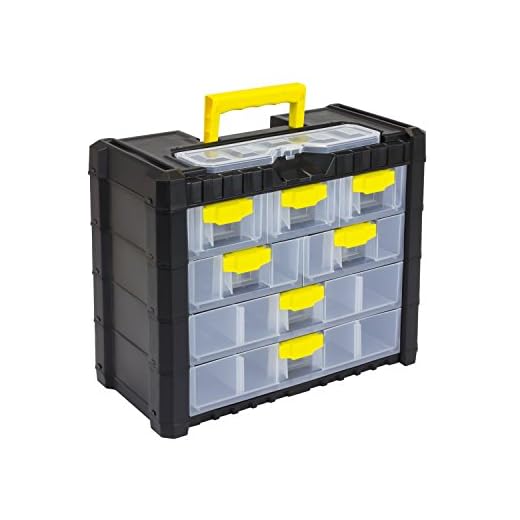 Terra 5900369100 Sortimentskasten mit Organizern aus Kunststoff 40x20x32,6 cm