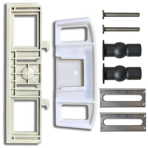 WLJBIDET Fixing Plate with Screws, Adjustment Tabs, Rubber Expansion Nut