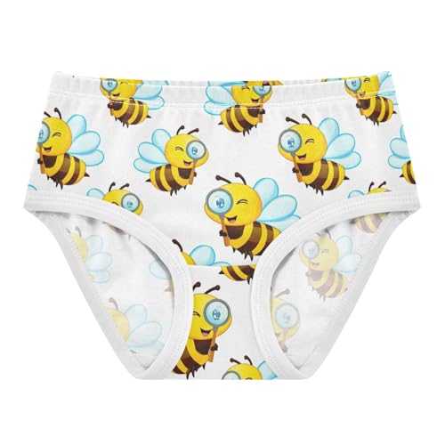 Joisal Girls Underwear Toddlers 2t Cotton Girl Panties Cute Fun Print Kids Undies Briefs Cute Cartoon Bees