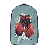 HAAPYILUO Boxing Gloves Mochila Escolar Kindergarten Preescolar Mochila Guardería Infantil Mochila 3D Impermeable Mochila Regalos, Viajes, Intemperie 17inch