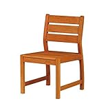 Mizushima Industrial Chair Barau Series Natural Wood Chair 240-0350 Depth 22.0 x Height 33.5 x Width 19.7 inches (55.5 x 85 x 50 cm)