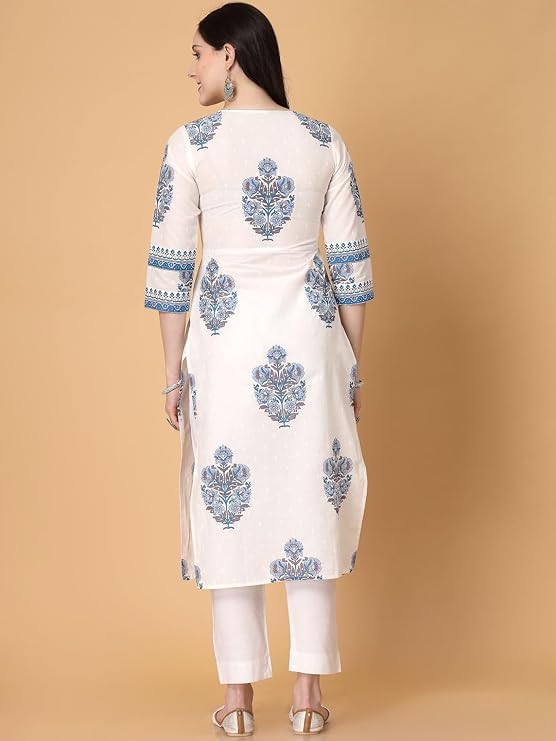 Image of Cotton Floral Prited Kurti For Women