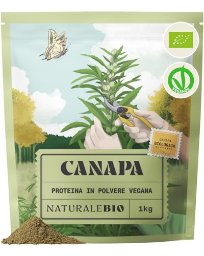 NaturaleBio Proteine Vegane di Canapa Bio in Polvere