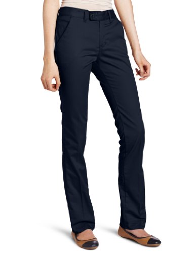 Dickies Juniors Stretch Slim Straight Pant, Dark Navy, 11