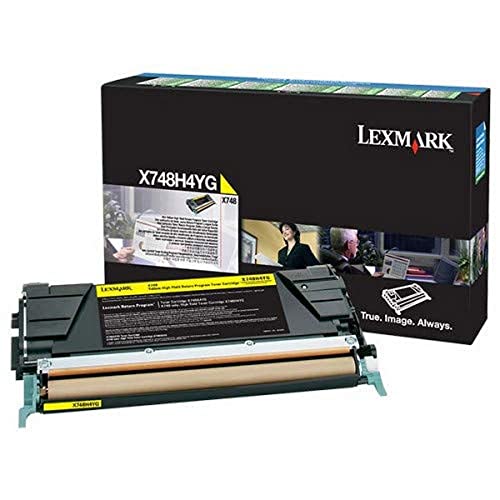 Consommable laser Lexmark X748H4YG jaune haute capacité de 10 000 pages