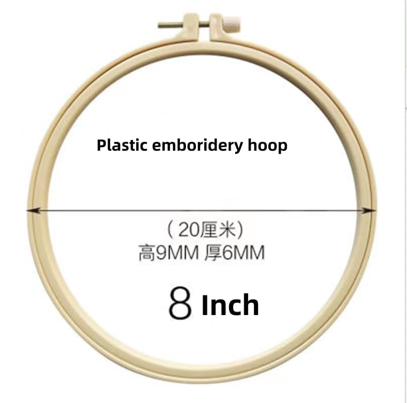 Image of Embroidery Starter Kits with Dance Butterfly Pattern and Instructions, Plastic Embroidery Hoops,Threader,Color Threads and Needles,Embroidery Kit for Beginners(N1109)